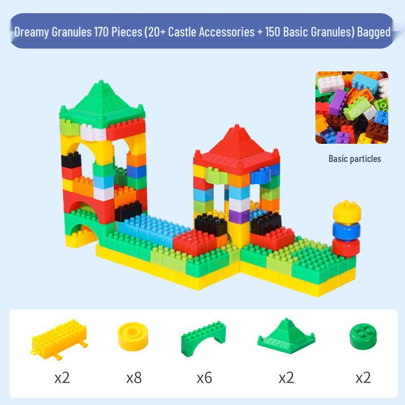 Tongcai Kids Educational Building Blocks - Interlocking Creative Brain Training Toy