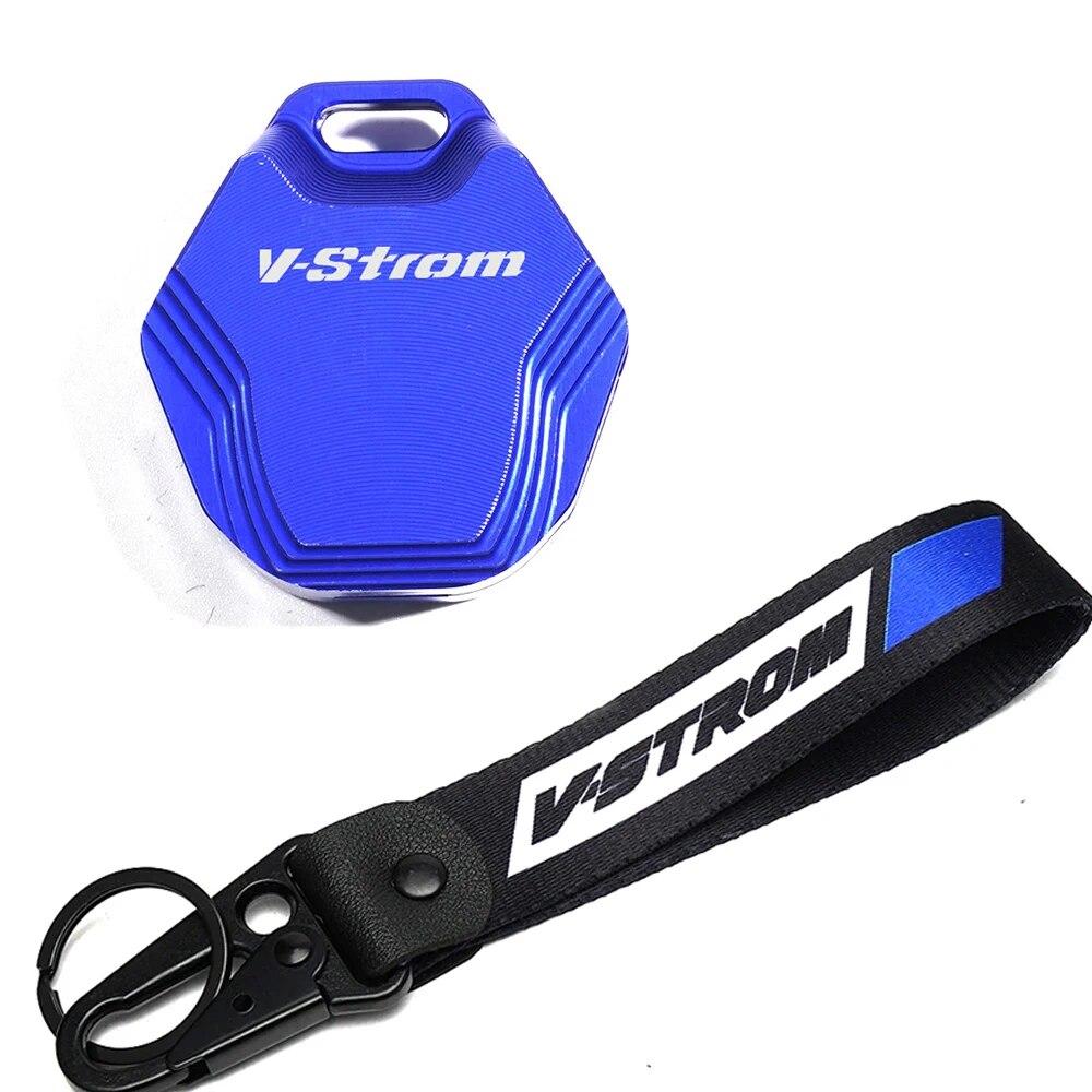 For Suzuki V Strom 650 1000 1050 1050XT 800DE Vstrom DL1050 DL650 800 DE Motorcycle Keychain Key Case Shell Cover Chain Keyring