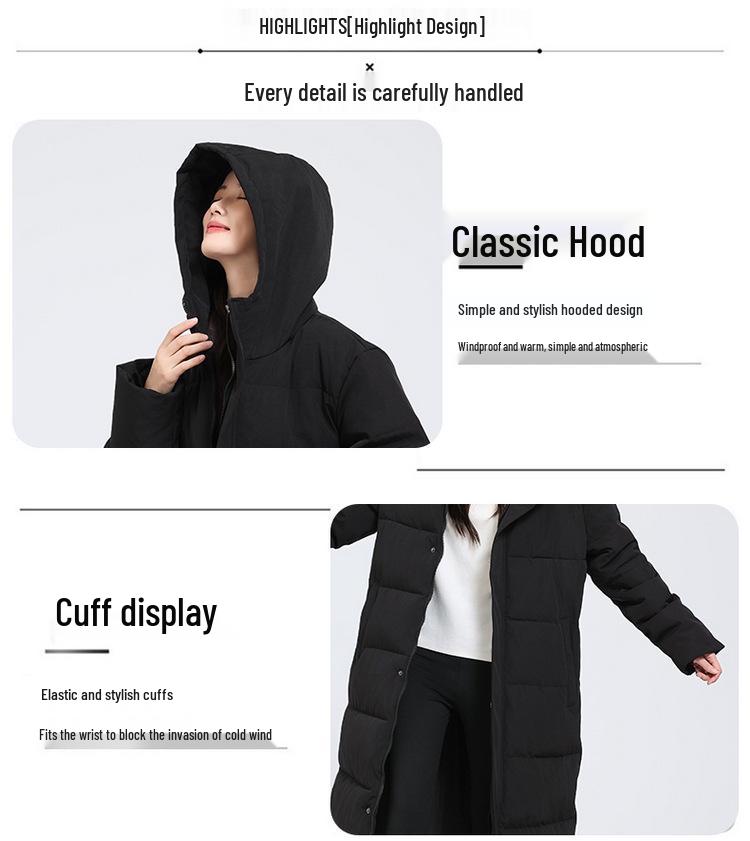 2025 Men's Mid-Length Korean Fashion Cotton Jacket - Youth Style, Thick & Warm Long Outerwear