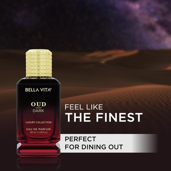 Bella Vita Luxury Men Oud Dark Eau De Parfum Intense Liquid Perfume With Grapefruit, Orris, Vetiver |100 Ml