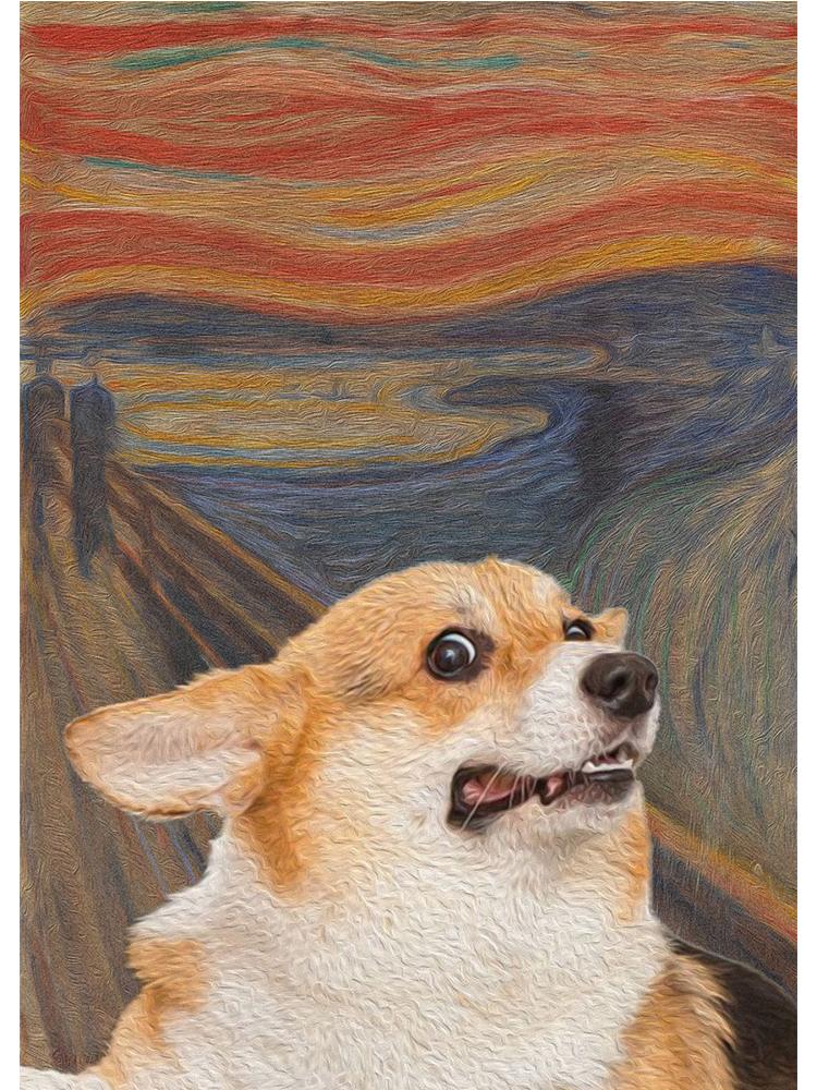 

Забавные кричащие плакаты с изображением кошек и собак, картины на холсте, принты с животными, кошками, настенные художественные фотографии для гостиной, украшения дома, Cuadros 30x40cm No Frame