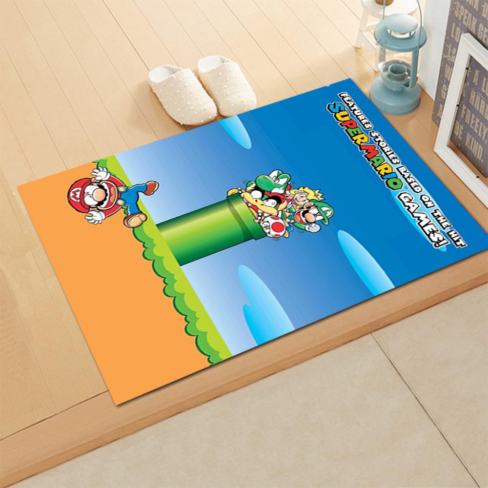 Super Mario Adventure for Living Room Rug, Bedroom, Study Room, Hallway Decoration, Perfect for Home Decoration or Holiday Gifts