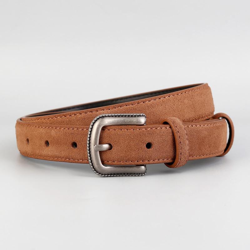 Leather Belt Women Cowhide Casual Dress Belt For Work And Daily Wear