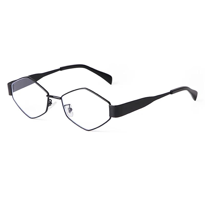 Punk Metal Frame Polygon Sunglasses Women Men Brand Designer Trend Hexagon Sun Glasses Clear Lens Eyewear Shades Female UV400
