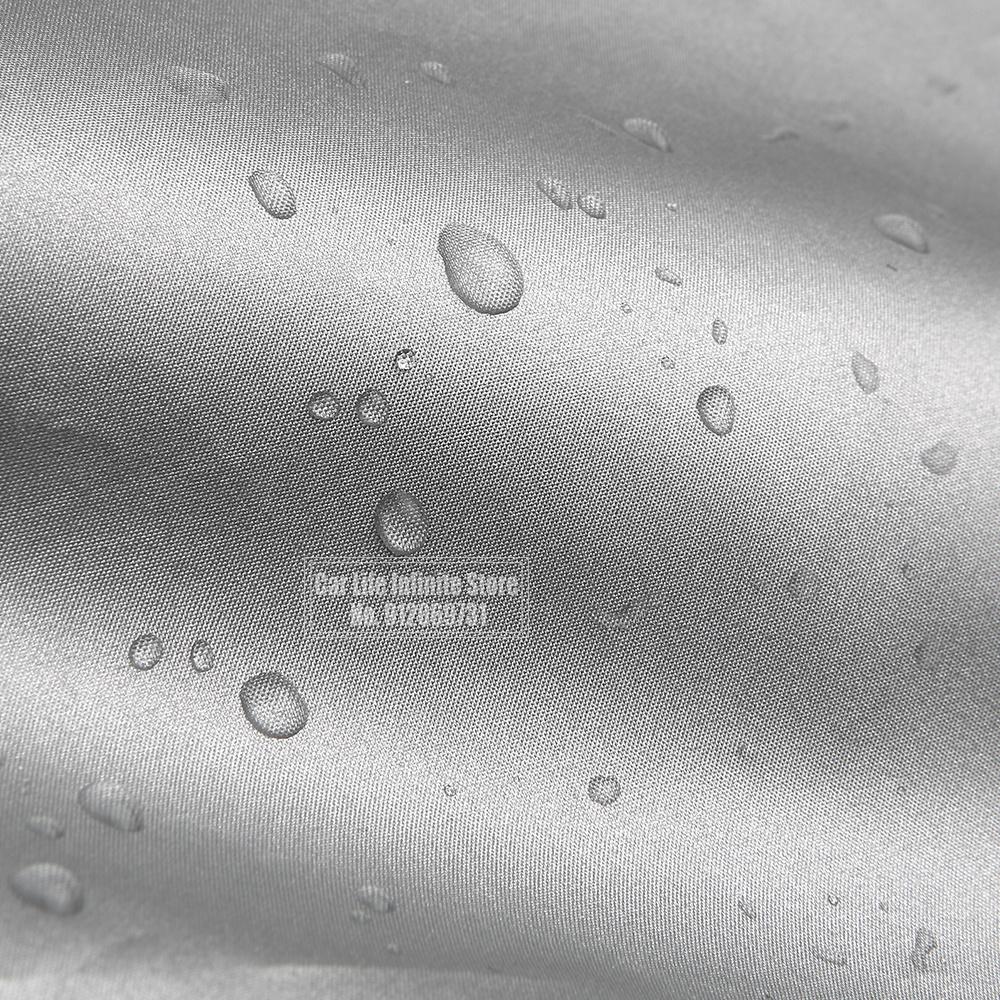 190T Yacht Outdoor Protection Waterproof Boat Cover Oxford Fabric Anti-smashing Tear Proof Silver Reflective Boat Cover 11-22FT
