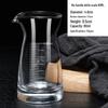 Glass Baijiu Decanter with Scale and 6 Shot Glasses Set