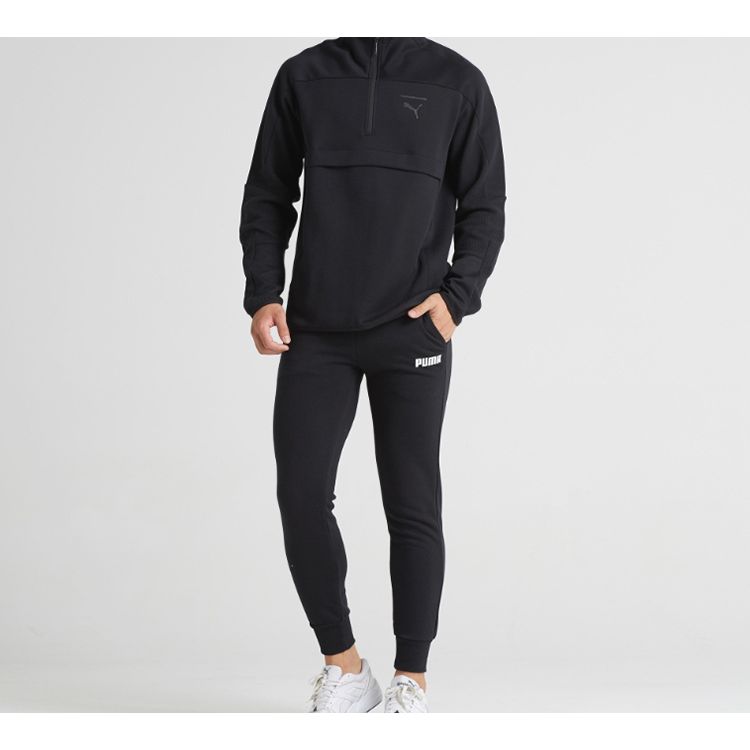 Puma Casual Drawstring Joggers Men Bottoms Black 855231-01