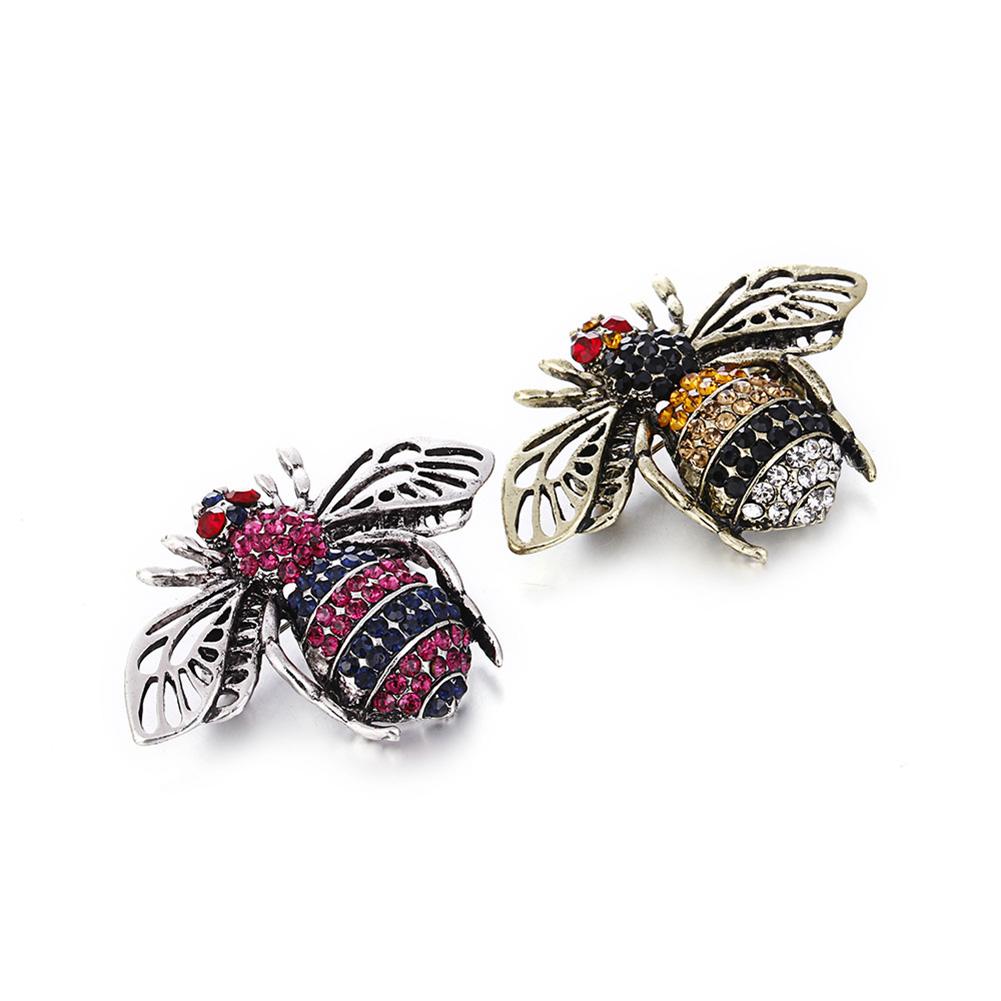Unisex Stylová Brož ze Slitiny s Diamanty Včelí Design Módní Ozdoba