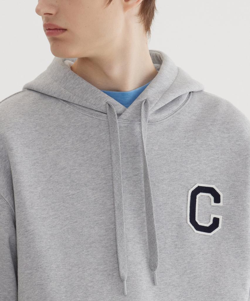 C Logo Hoodie Melange Gray