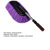 Car Cleaning Brush 33-Inch Retractable Car Duster Stainless Steel Telescopic Pole Scratch-Free Microfiber Car