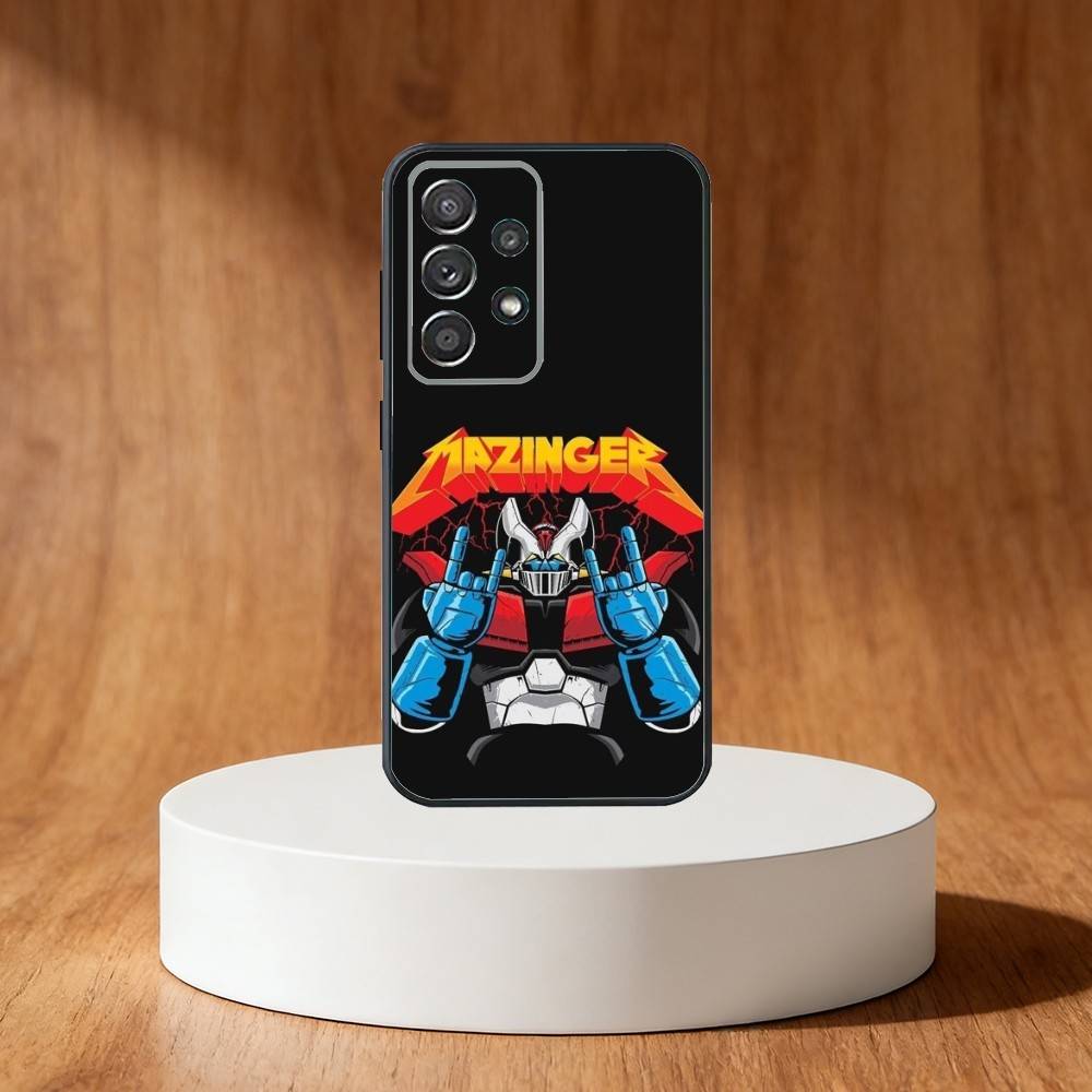 Mazinger Z Robot Phone Case For Samsung S25,S24,S21,S22,S23,S30,Ultra,S20,Plus,Fe,Note,10,9,5G Black Cover