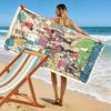 Retro Dragon Mystery 2D Flat Print Beach Towel, Large Soft Quick Dry Towel for Beach Camping SwimmingSSTJ0917290
