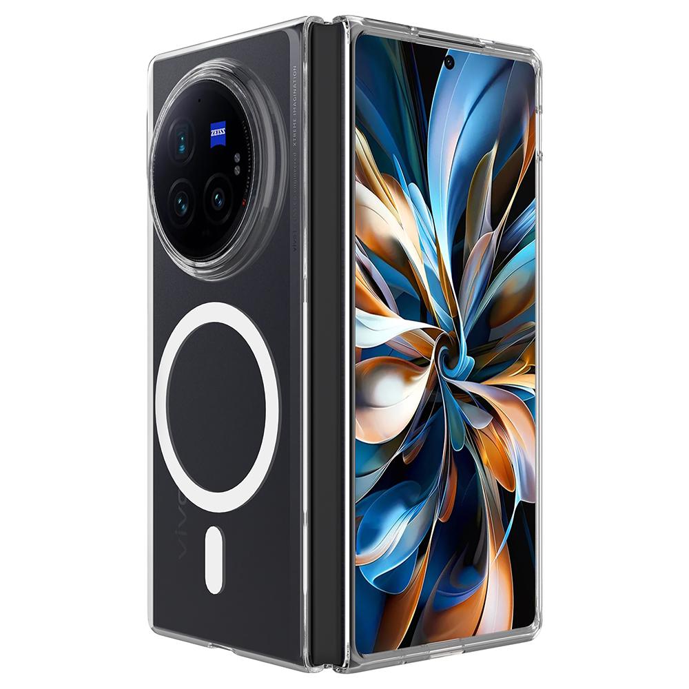 

For vivo X Fold3 Pro Case Compatible with MagSafe TPU+Acrylic Clear Phone Cover A