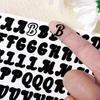 5 Sheets 0.5 Inch Art Letter Number Sticker Removable Handwritten Stationery Sticker Crafts Gifts DIY Diary Name Letter Stickers