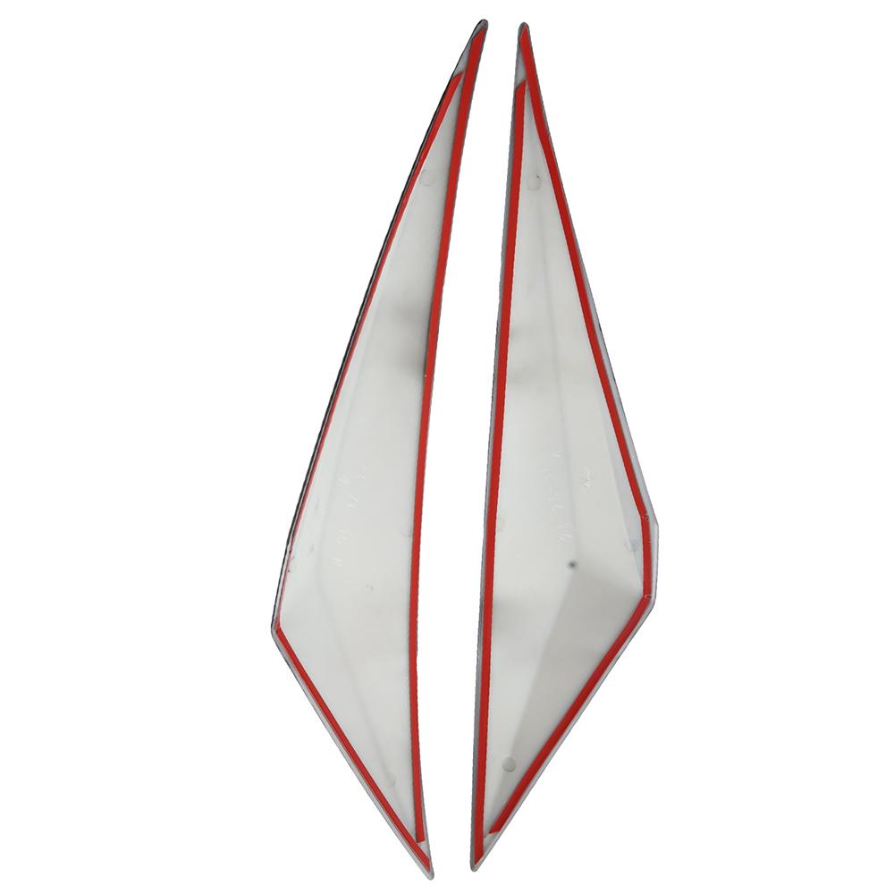 2pcs For Nissan Qashqai J12 2024 2024 ABS Black Carbon Fiber Car Front Air Flow Vent Fender Trim Knife Decoration