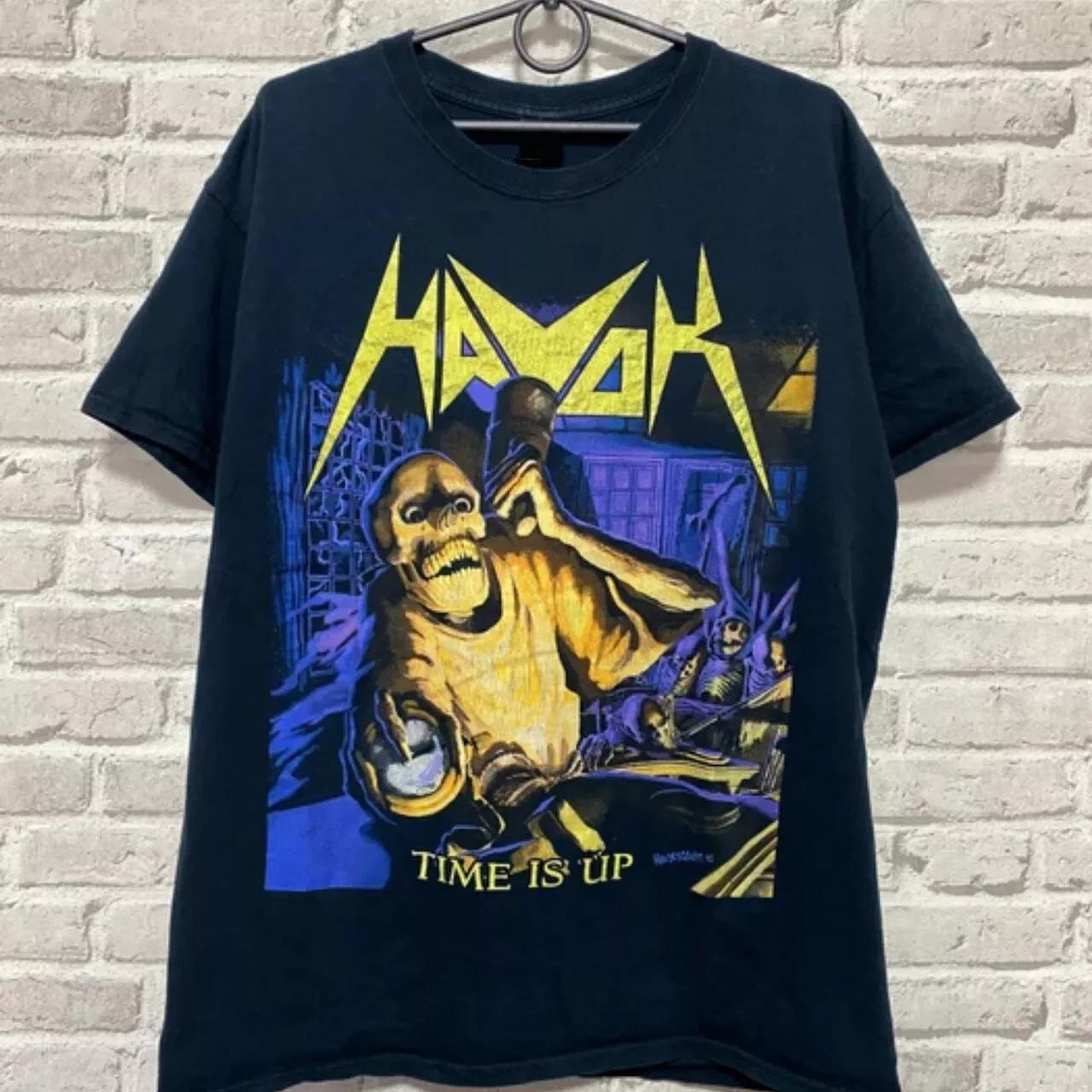 

Vtg Havok Band Time Is Up Cotton Black Full Size Unisex Shirt AE175 4XL