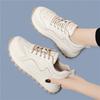 Platform Casual Shoes Women's New Women's Shoes Spring Leather Non-slip White Shoes Women's Hundred