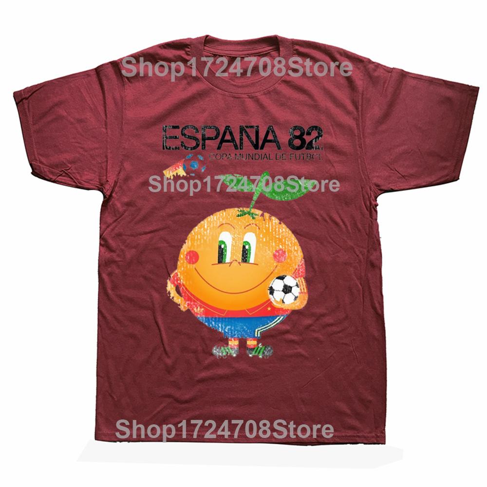 Funny Espana 82 Spain Football Graphic T-shirts Men Women's Fashion Casual Tshirt 100% Cotton Loose Oversized T Shirt