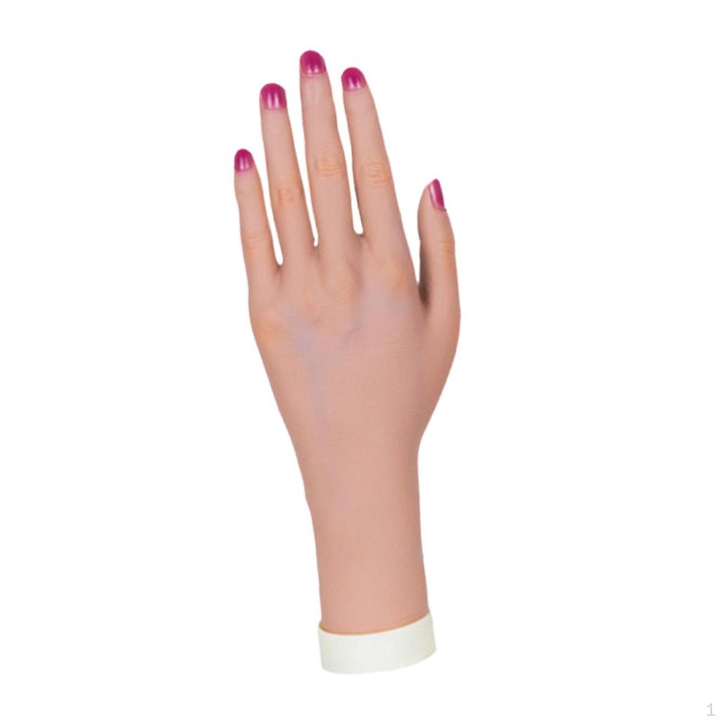Mannequin Hand Jewelry Display Holder, Flexible Bendable Practice for Acrylic Nails,