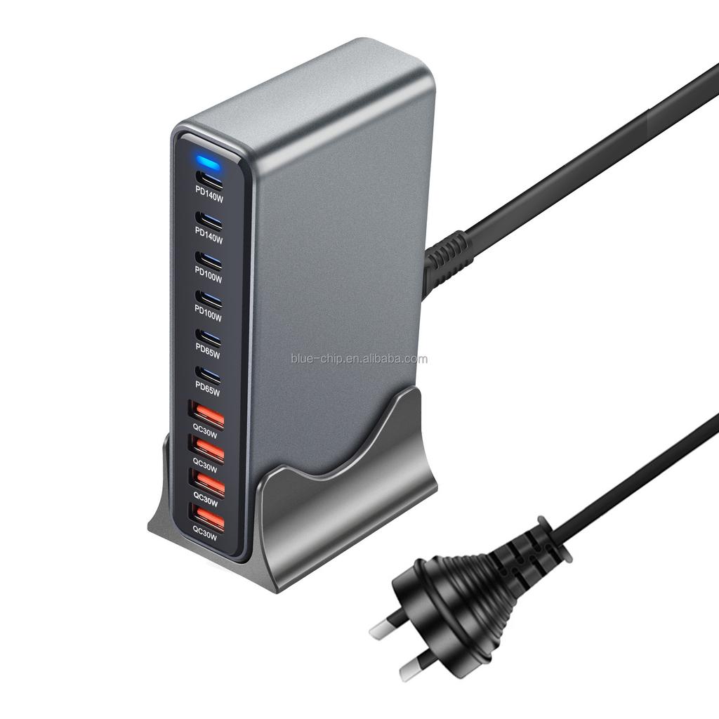 730W Gan Großhandel Universell Trendig Tisch Multi-Desktop Hohe Leistung Laptop Handy Schnell 4 USB 6 Typ C Wandladegerät Stecker
