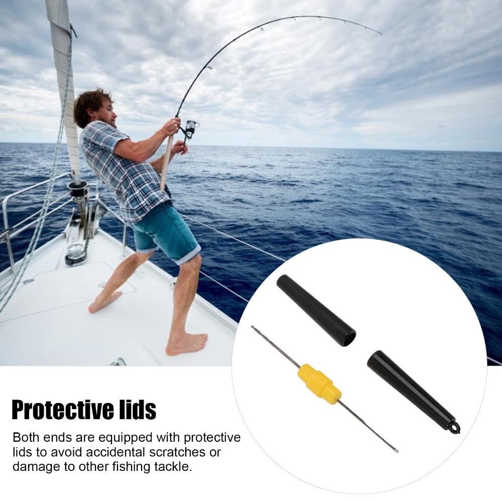 Double End Fishing Bait Needle ABS High Carbon Steel Fishing Rig Needle  for Outdoor Fishing