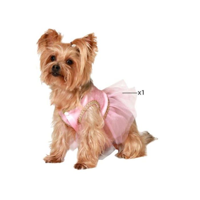 Déguisement Pour Chien - BigBuy Pets - Taille S - Danseuse Ballet - Multicolore