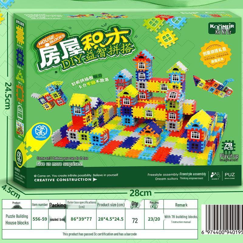 

3D Мультяшные Динозавры Строительные Блоки - Развивающие Игрушки Сделай Сам для Детей