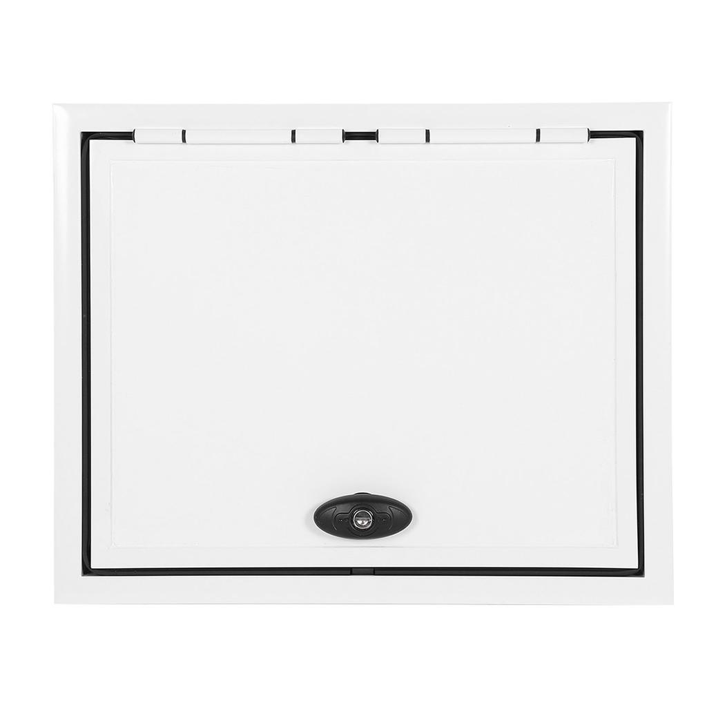 20 X 12in RV Baggage Door with Safety Lock Aluminum Alloy Frame 120 Deg Opening UV Resistant for Campers Caravans