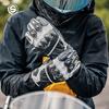 Zimní motocyklové rukavice Kozí kůže vyztužená uhlíkovými vlákny Protiskluzové Nepromokavé Teplé Jezdecké vybavení Muži Ženy