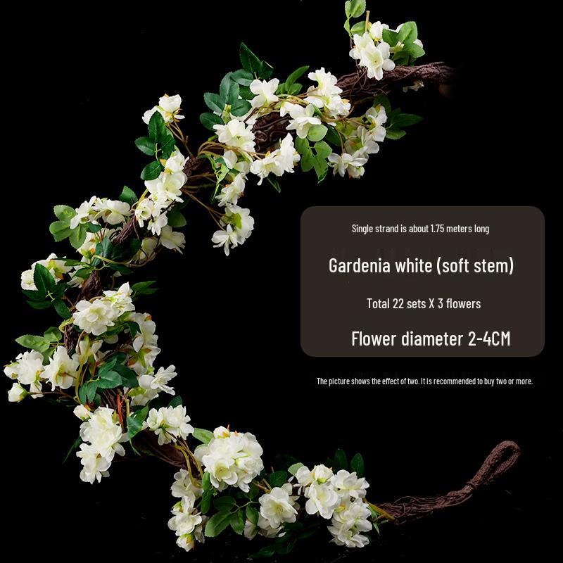 Artificial Rose Vine Hanging Basket and Arch Decoration