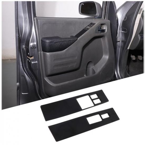 Glossy Piano Black Window Lift Switch Trim Sticker For Nissan Frontier 2005-21