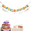 First Birthday Pom-Pom Bunting & Photo Banner for Boys and Girls