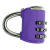 Padlock 3 Digit Combination Lock Security Heavy Duty Zinc Alloy Luggage Locks for SuitcasePurple
