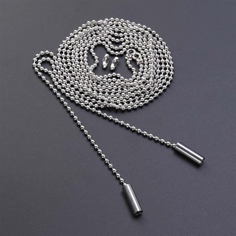 

Replacement Ceiling Fan Switch Chain Compatible Wall Lamp Pull Light Switch Accessories Silver Hardware Chains