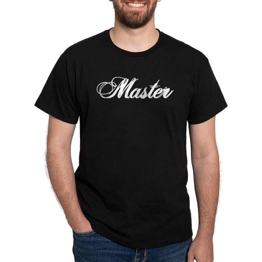CafePress Master V1 Черная Темная Футболка Мужская 100% Хлопок, Классическая Графическая Темная Футболка S чёрный