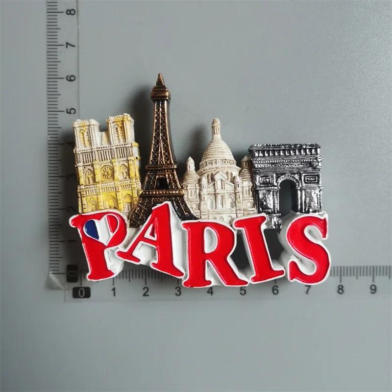 Französische Paris-Kühlschrankmagnete, Martinique, Provence, Korsika, Menton, Bordeaux, Alpen, Bretagne, touristische Souvenirs, Kühlschrankaufkleber