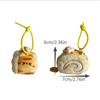 Cute Creative Swiss Roll Cake Plush Doll Toy Dessert Keychain Bag Pendant Backpack Hanging Ornaments Keyring Girl Birthday Gifts