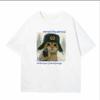 Summer Second World War Cats Patterned Printed Short-Sleeved Cotton Loose And Breathable Round-Neck Men's T-Shirt Street Top