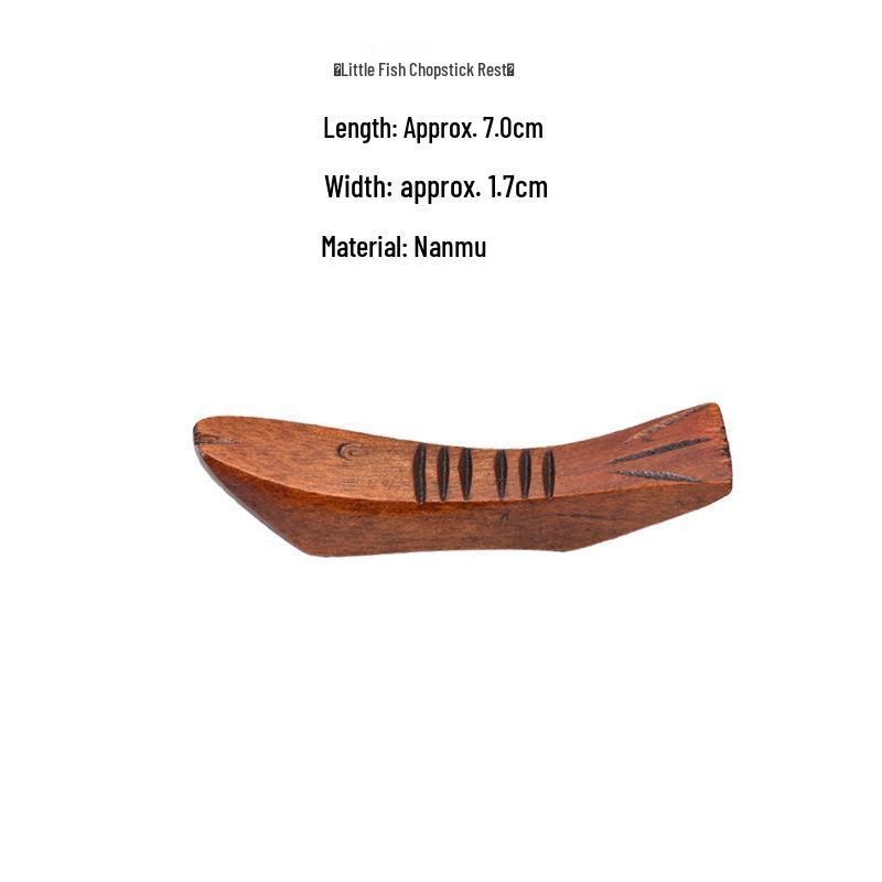 Japanese Style Rosewood Chopstick Rest - Dual-Use for Home & Hotel.