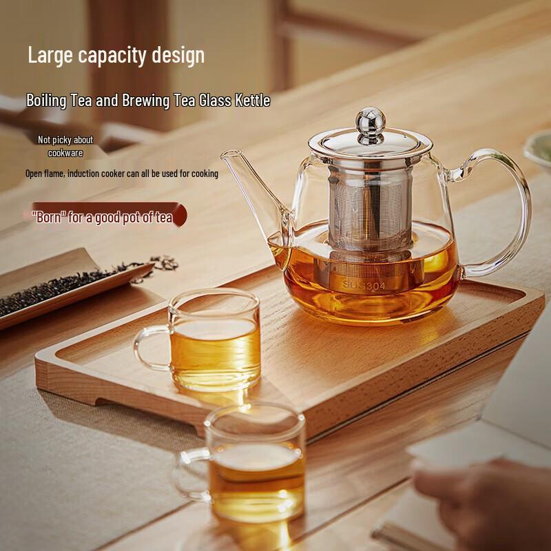 YIHUTEA Glass Steaming & Brewing Tea Pot