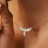Stainless Steel Gold Color Bird Pendant Necklace for Women Exquisite Fine Chain Phoenix Firebird Necklace Charm Jewelry Gifts