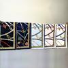 90cm Manual Hand Rolled Twill Silk Scarf Women Chain Design Printed Square Scarves Curled Foulard Femme Bandana Hijabs