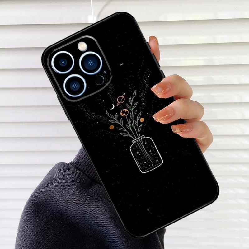 Space Sky Moon Phone Case For iPhone 17 16 15 13 11 12 14 Pro Max Mini 15 16 Plus 16e 17 Air Cover Fundas