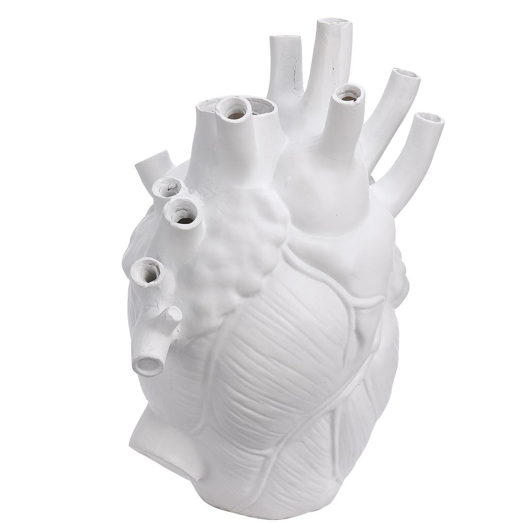 Heart Shape Vase Resin Flower Arrangement Vase Ornament Home Decoration