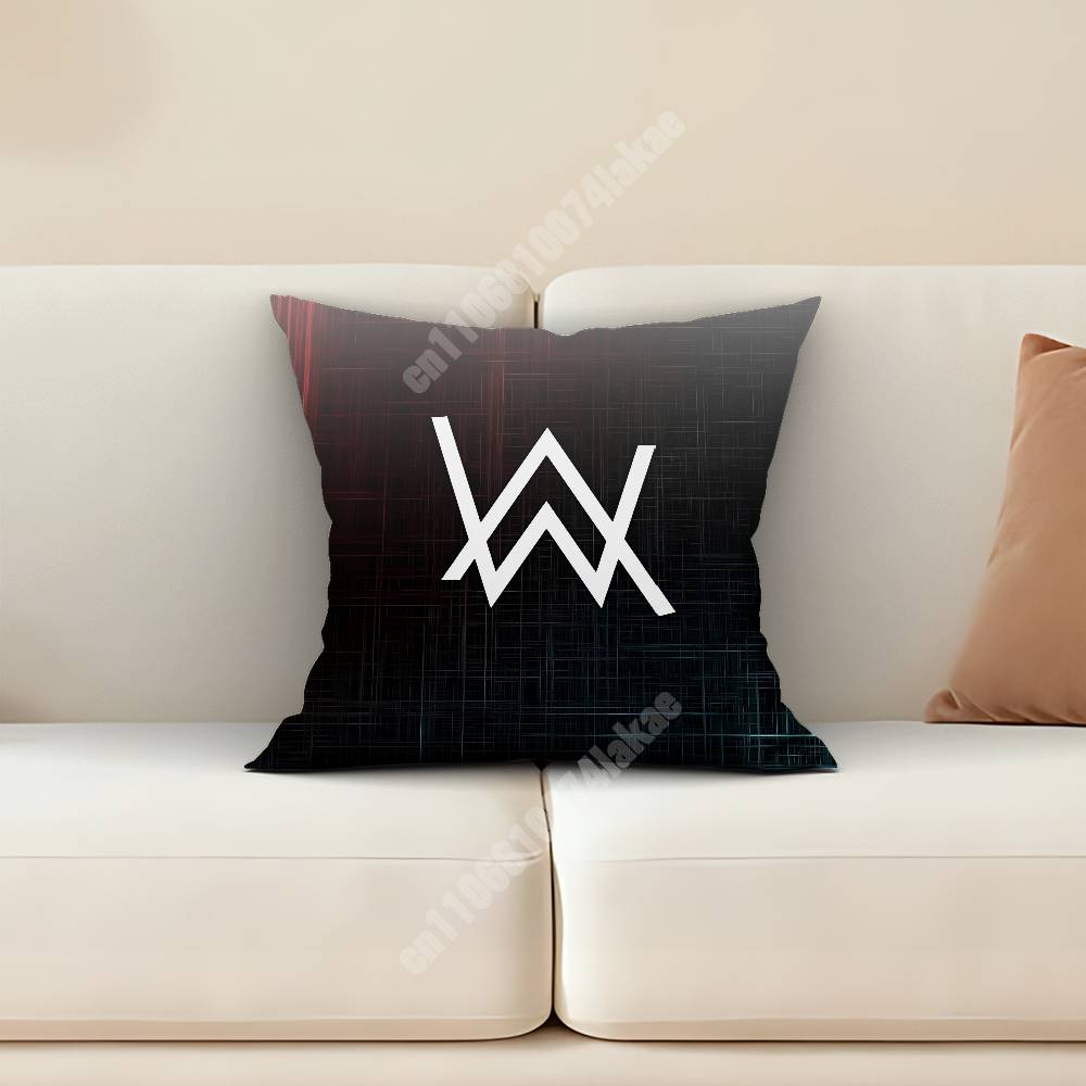 DJ AAlan Walker Faded Walkerworld Pillow Cover Sofa Couch Cushion Case Creative Workspace Accent Home Decor