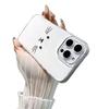 The New IMD White Bottom Case Is Suitable for Apple 16ProMax Mobile Phone Case iPhone17/14Pro Cute 15 Cat 13x.