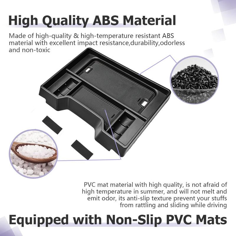 Middle Center Console Organizer Tray For - Chevy Silverado/GMC Sierra 1500 Full Console w/Bucket Seats Only Hidden Cover