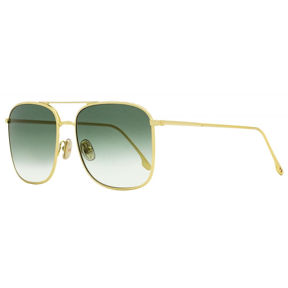 

Женские квадратные солнцезащитные очки Victoria Beckham VB202S 713 Золотые 59 мм 713