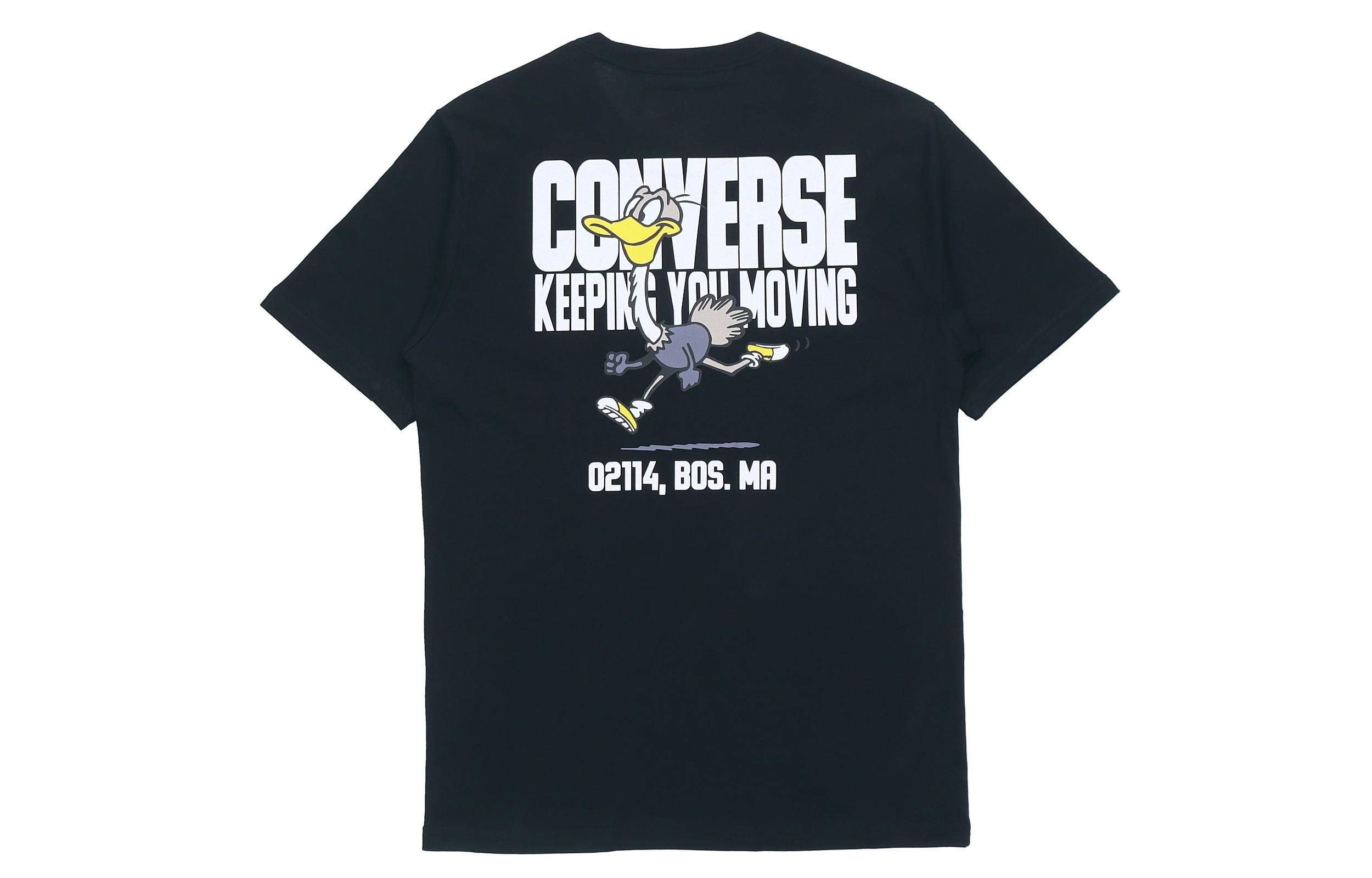 Converse Set-in Sleeve T-Shirt Men s Black 10021124-A01 S