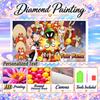 Looney Tunes 5D DIY Diamond Painting Custom Name Text, Full Drill Rhinestone Mosaic Art Home Gift